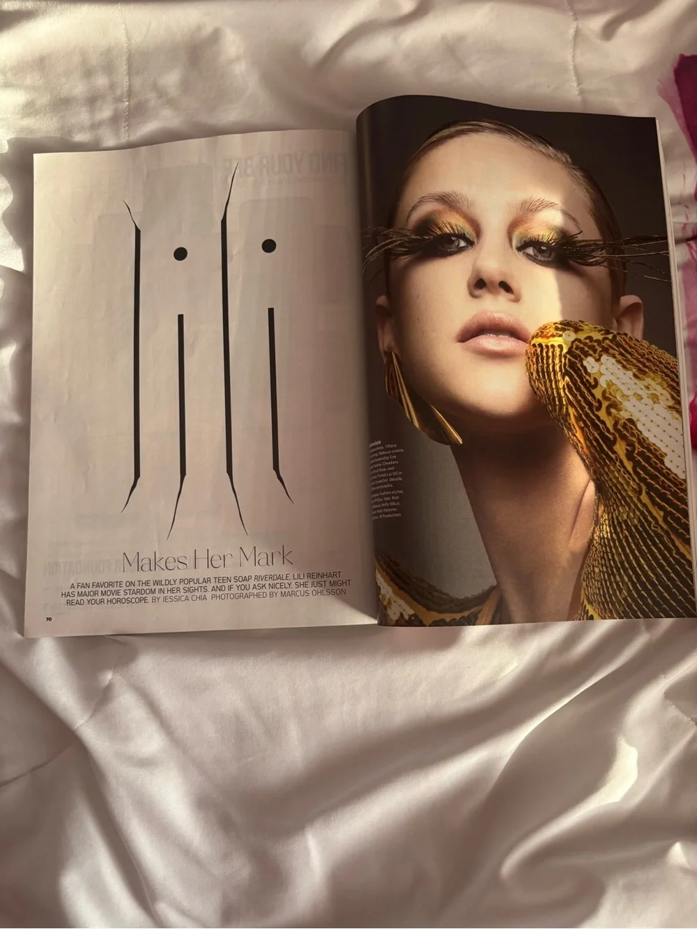 Lot of Allure Magazine March 2020 Lili Reinhart Riverdale Cover and 2 pins